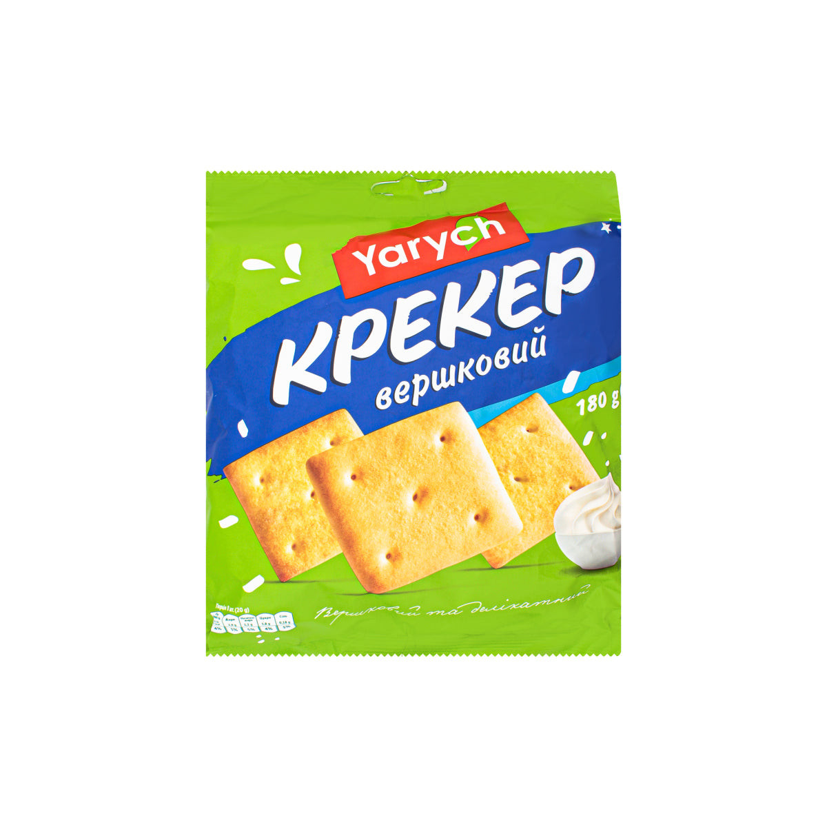 Yarych Krekry „Smetanové ”, 180g/21ks
