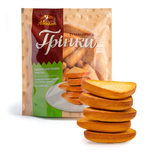 Aviant Pšeničné chlebíčky Trojúhelníkový, 70g/16 ks