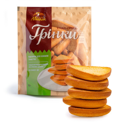 Aviant Pšeničné chlebíčky Trojúhelníkový, 70g/16 ks