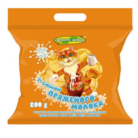 ZZ Kukuřičné křupky s příchutí přepuštěného mléka, 200g/10ks