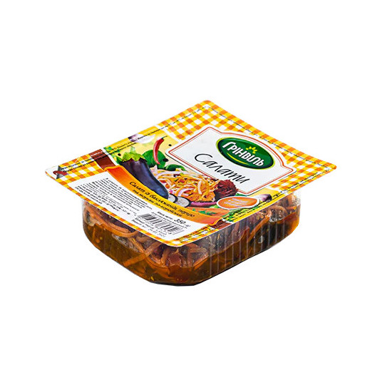 TM Grinvil Salát s lilkem, paprikou a mrkví na korejský způsob, 350g/36ks