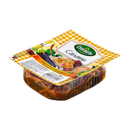 TM Grinvil Salát s lilkem, paprikou a mrkví na korejský způsob, 350g/36ks