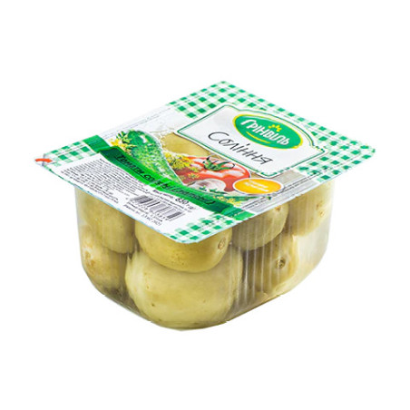 TM Grinvil Nakládana zelená solená rajčata, 850g/12ks