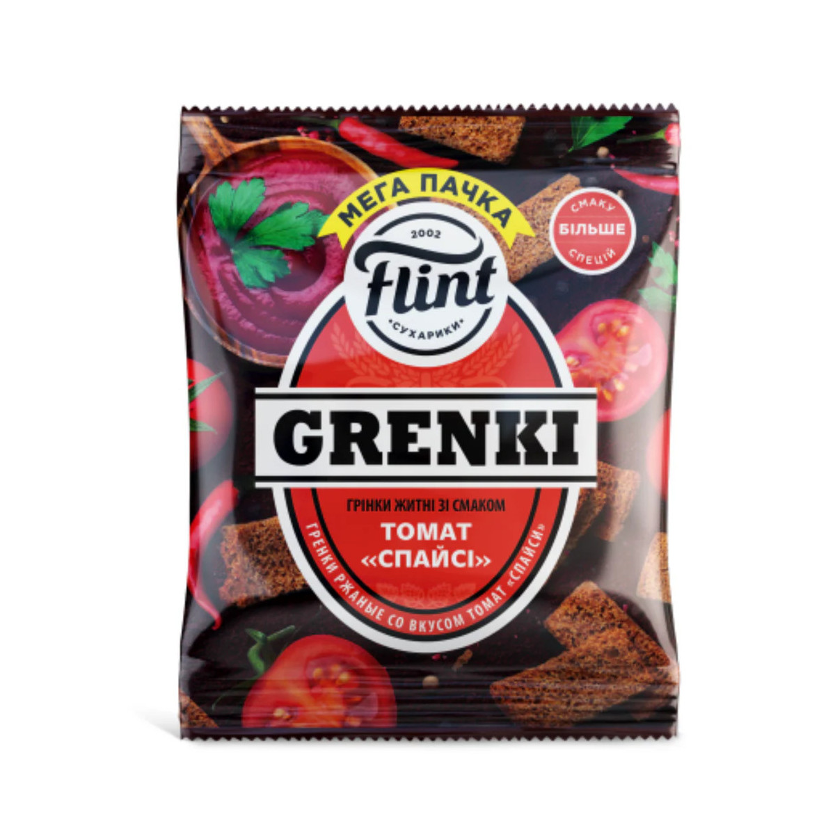 Flint Krutony (grenki) s přichutí pikantních rajčat, 70g/70ks