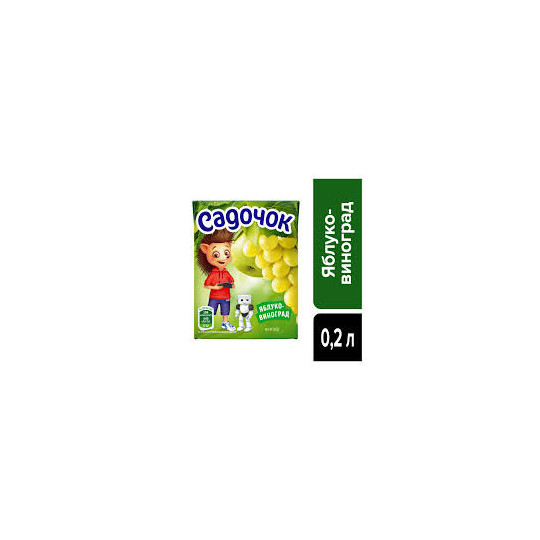 Sadočok Nektar jablečno- hroznový, 200ml/18ks