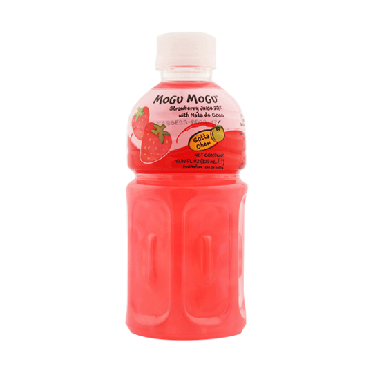 Mogu Mogu kokosové kousky nápoje - Jahoda 320ml