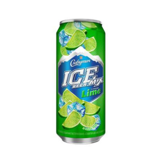 Carlsberg Pivo "Slavutych Ice Mix Lime", plato 12°, alл. 3,5 %, 0,5 L /plech 24ks
