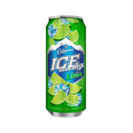 Carlsberg Pivo "Slavutych Ice Mix Lime", plato 12°, alл. 3,5 %, 0,5 L /plech 24ks