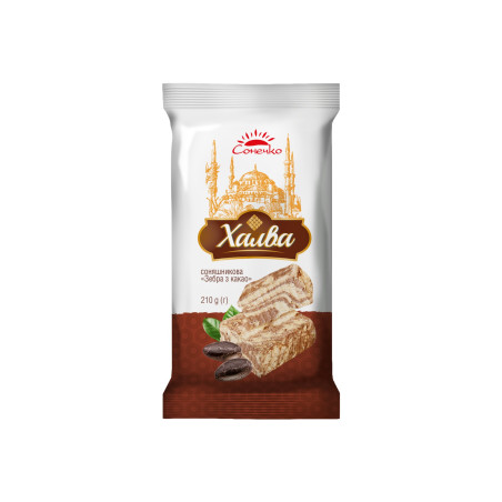 ES Sonečko Halva slunečnicová "Zebra s kakaem", 210 g/20 ks