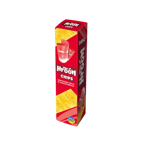 Flint Chipsy destičky bramborové "HROOM!" s příchutí bekona, 50g /56 ks