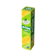 Flint Chipsy destičky bramborové "HROOM!" s příchutí zakysané smetany a bylinek, 50g /56 ks