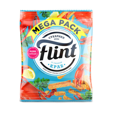 Flint Suchariky s příchutí kraba, 110g /40 ks