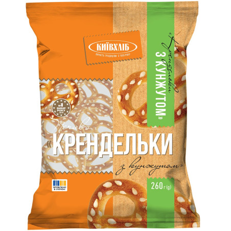 KievChlib Krendelky se sezamem, 260g /10ks