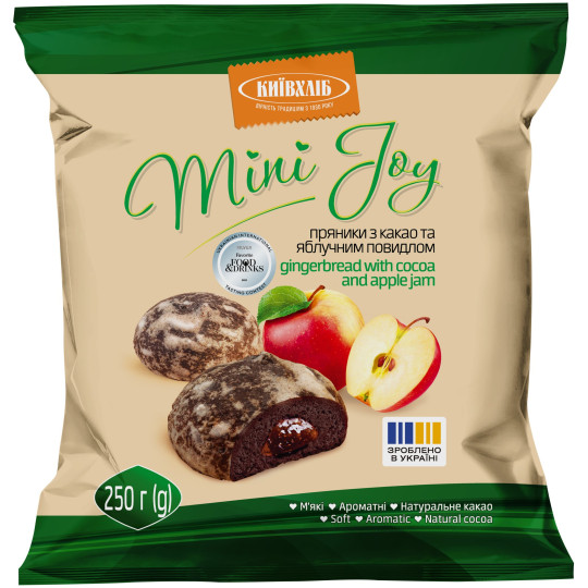KievChlib Perníky "Mini Joy" s kakaem a jablečnou marmeládou 250g/12kus