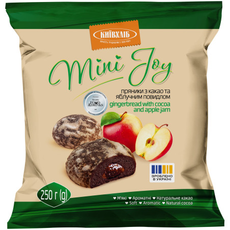 KievChlib Perníky "Mini Joy" s kakaem a jablečnou marmeládou 250g/12kus