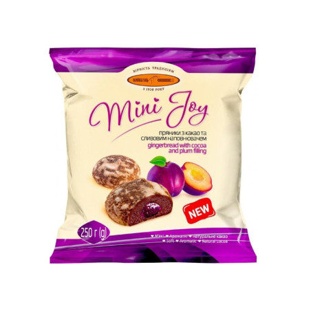 KievChlib Perníky "Mini Joy" s kakaem a švestkovou náplní 250g/12kus