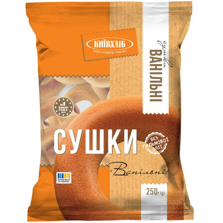 KievChlib Preclíky vanilkové, 250g /16ks