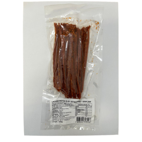 Lemberg Proužky lososa, solené, sušené, 100 g/20 kus