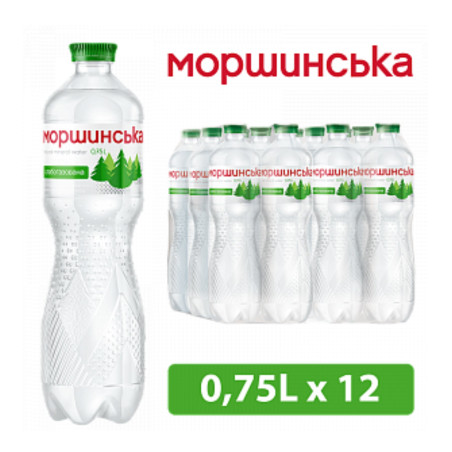 Morshynskaya Přírodní minerální voda jemně perlivá, 0,75l/12ks