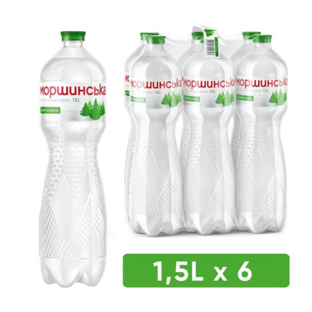 Morshynskaya Přírodní minerální voda perlivá, 1,5l/6ks