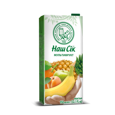 "Náš sik" Multifruitový nápoj t/p, 0,95 L/12kus