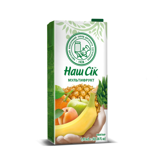 "Náš sik" Multifruitový nápoj, t/p, 1,93 L/6kus