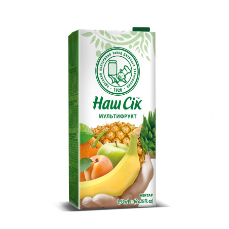 "Náš sik" Multifruitový nápoj, t/p, 1,93 L/6kus