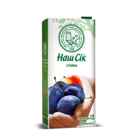"Náš sik" Nápoj švestkovo-jablečný , t/p, 0,95 L/12kus