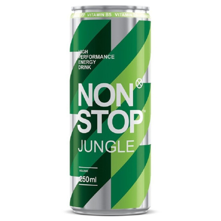 "NON STOP Jungle" energetický nealko nápoj  0,25 L plech/24ks