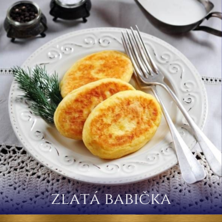Bramborové placky (zrazy) s masem a syrem