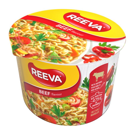 Reeva Instantní nudle hovezi box, 75g/24ks