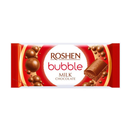 Roshen Čokoláda mléčná s bublinkami, 80g / 20ks