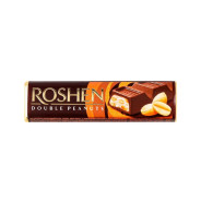 Roshen Čokoládová tyčinka DOUBLE PEANUTS s arašídovou náplní, 39g / 30ks