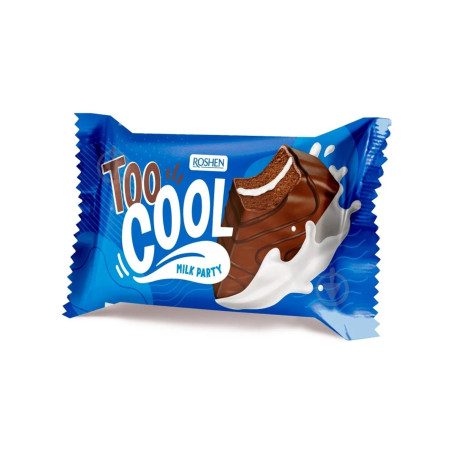 Roshen Piškotový dortík "Too Cool Milk Party" s mléčným krémem, 270g/12ks