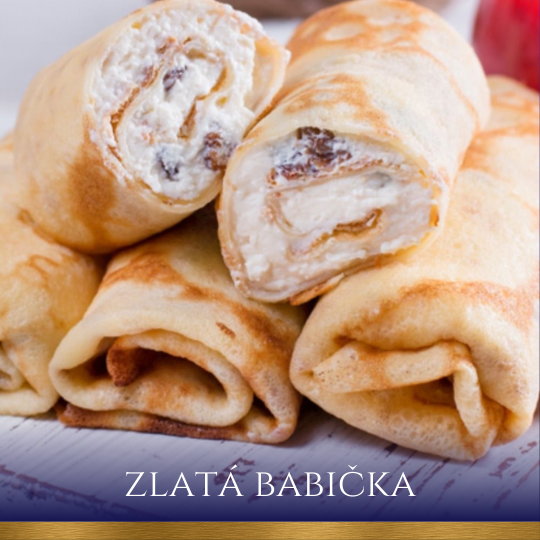 Palačinka s tvarohem a rozinkami