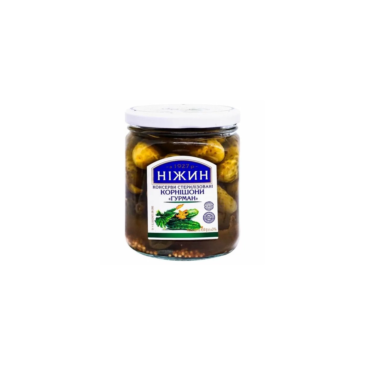 TM Nezhyn Kornishony "Gurman", 450g/12ks
