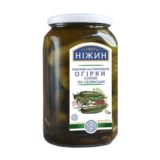 TM Nezhyn Kysané okurky na venkovní způsob, 920g/12ks