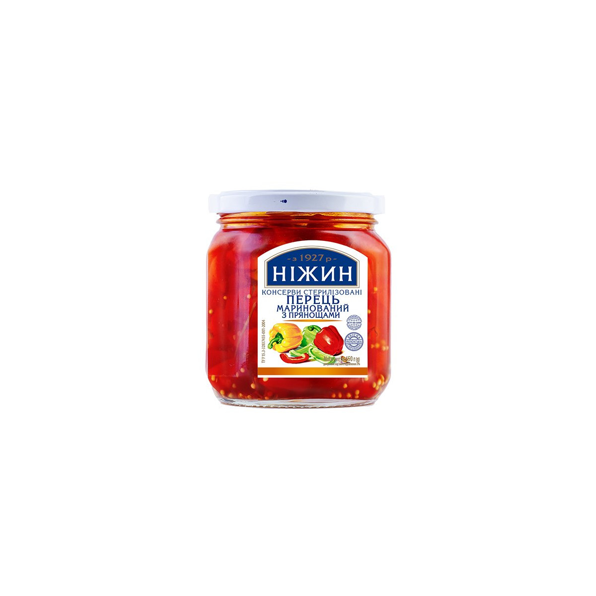 TM Nezhyn Marinovaná sladká paprika s kořením, 450g/12ks