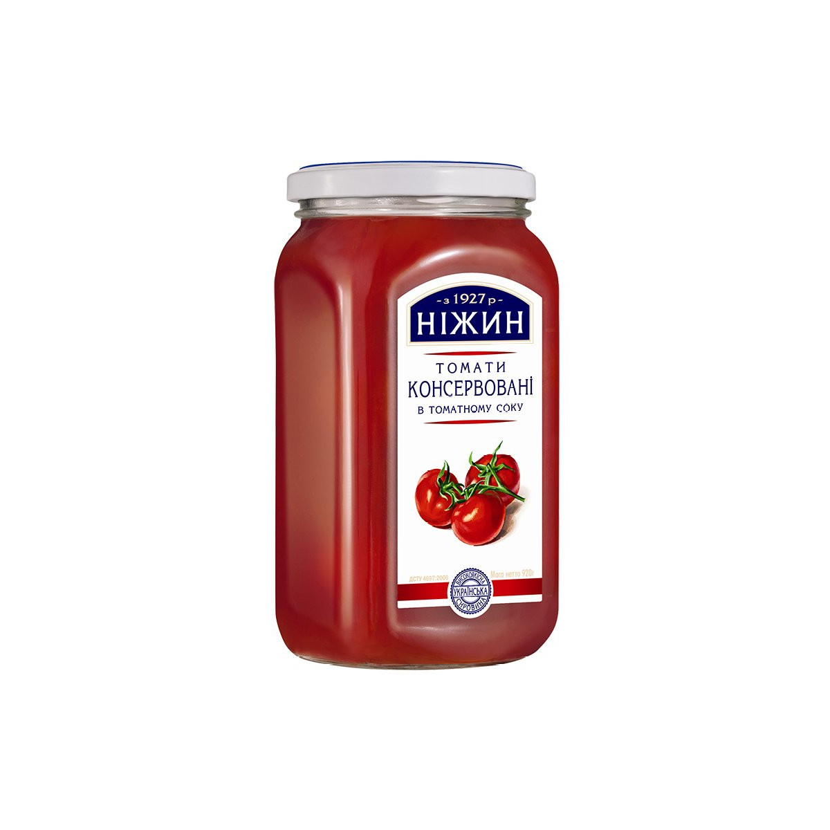 TM Nezhyn "Nakládaná rajčata v rajčatové štávě", 920g/12k