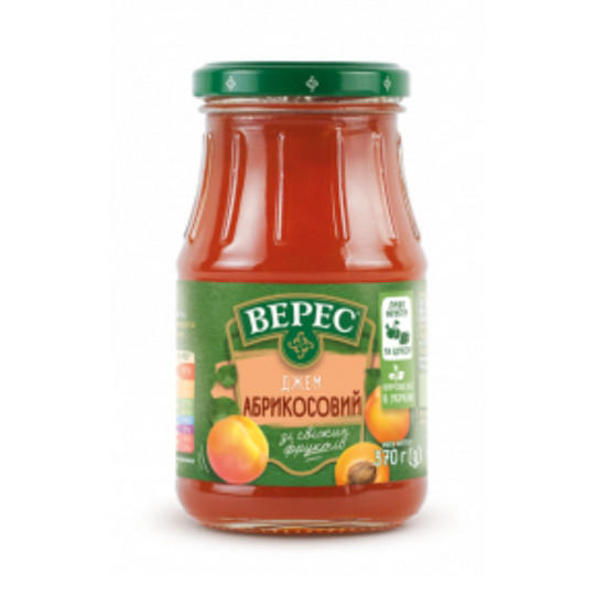 TM Veres Džem meruňkový, 370 g/12 ks
