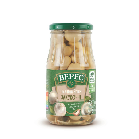 TM Veres Marinované žampiony, 460 g/ 12ks