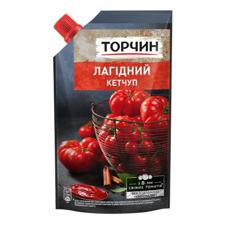 Torčyn Ketčup Jemný "Lahidný", 380g/25ks