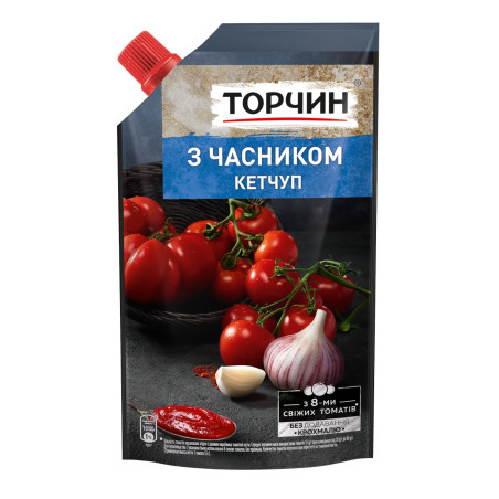 Torčyn Omáčka "Kečup s česnekem", 250g/40ks